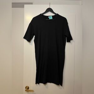 Black Mini T-Shirt Dress - Women's Casual Essential